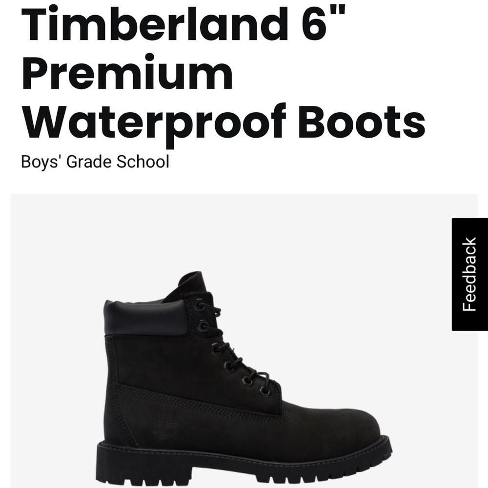 Black Suede Waterproof Timberland Boot